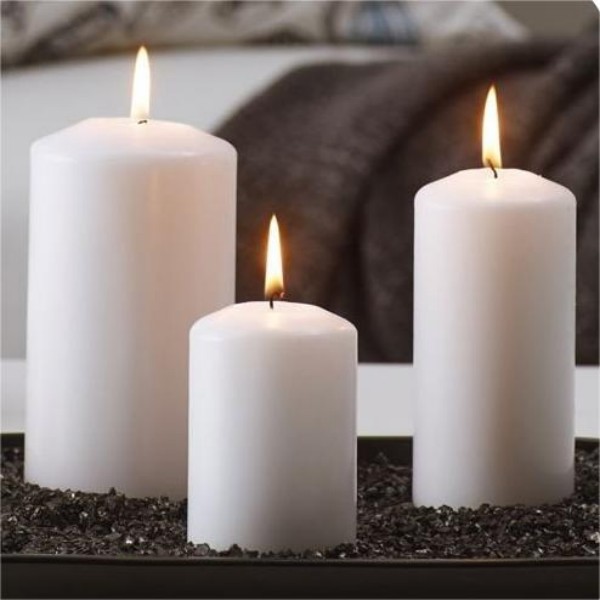 milk white candle