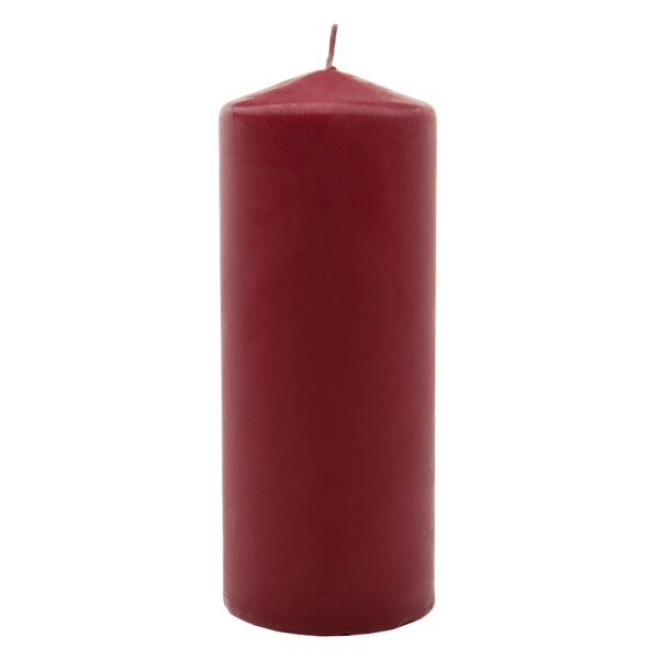 red pillar candle