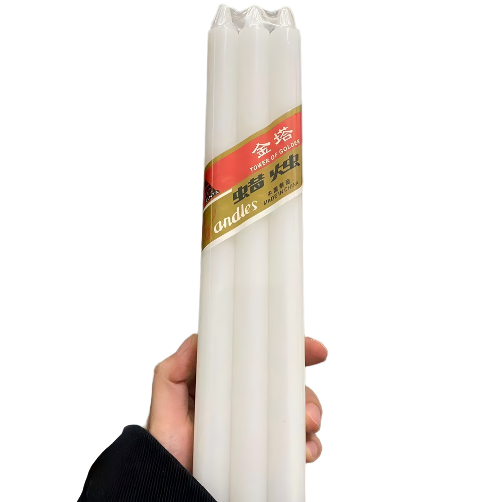 6pieces white candle