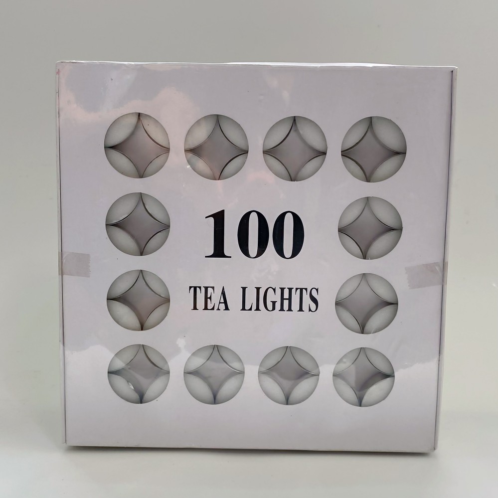 Tealight candles on table setting - for restaurant, wedding, home decoration