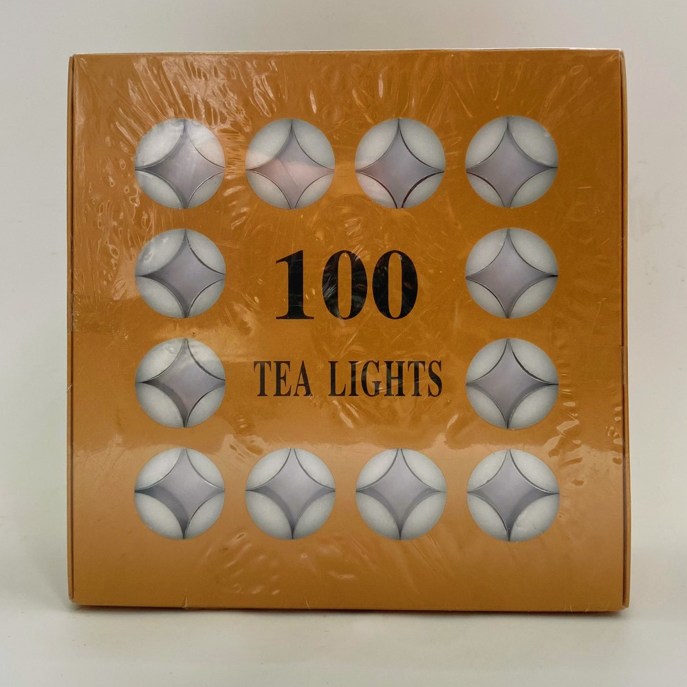 White tealight candles 100pcs/box, China manufacturer