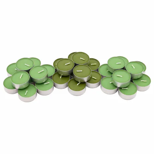 green tea light candle