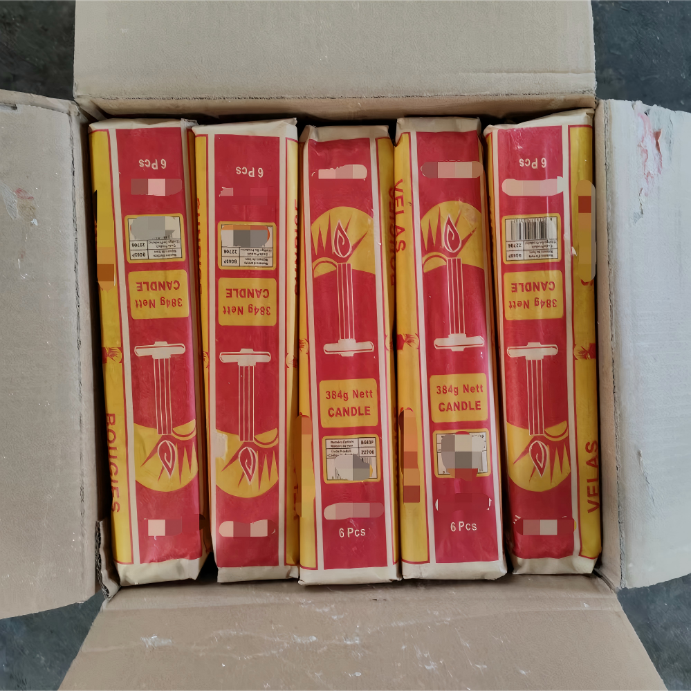 kraft paper fluted candle