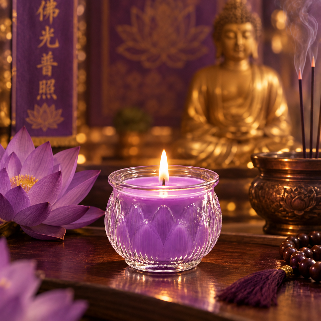 lotus-candle