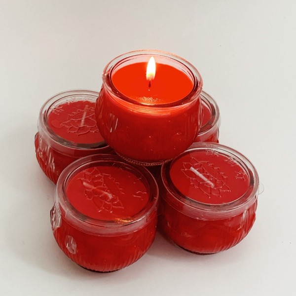 lotus shape candle (2)