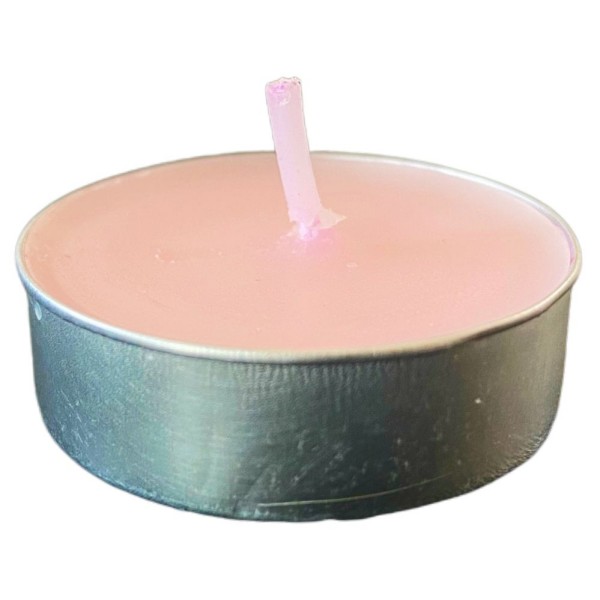 pink tea candle