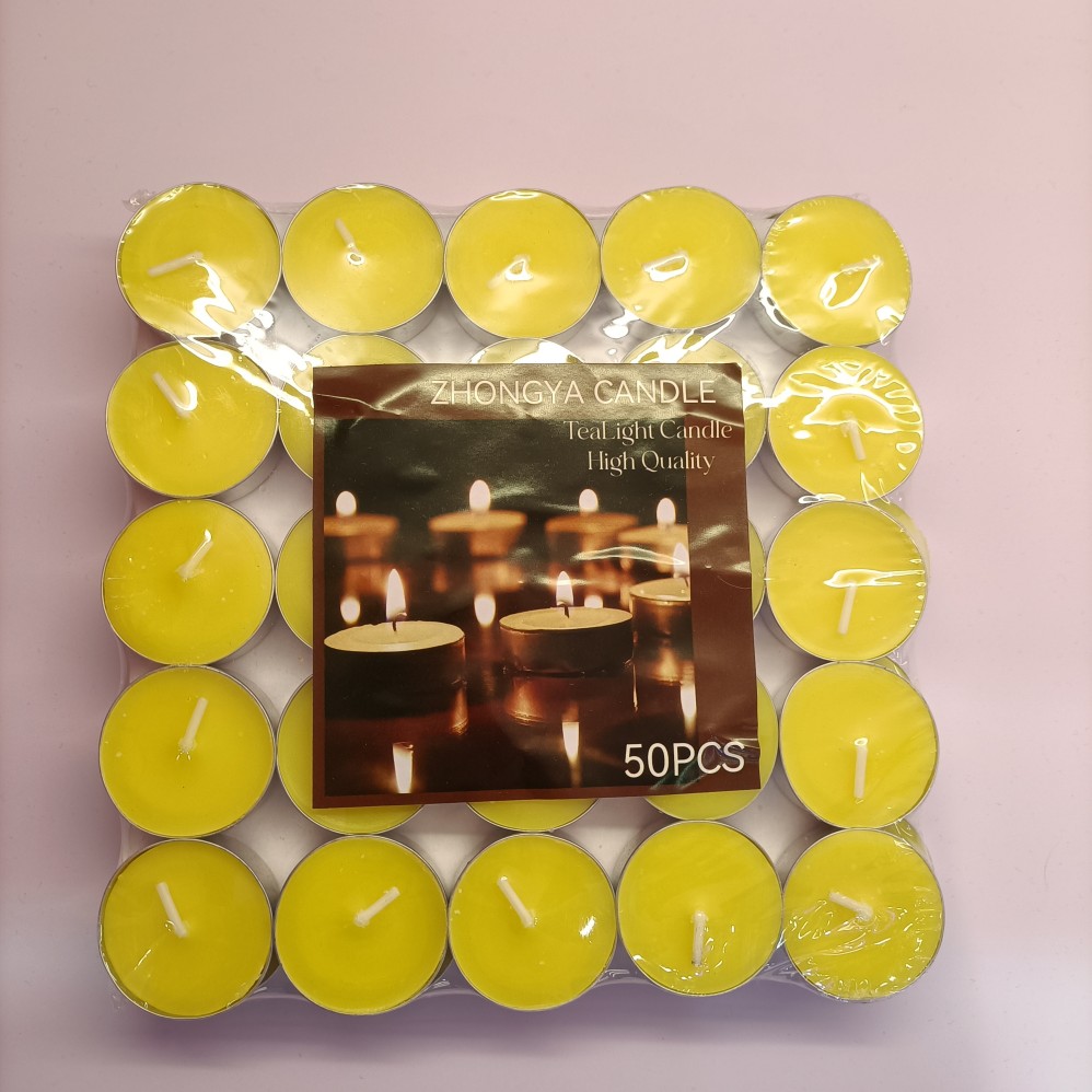 yellow-unscented-tealight