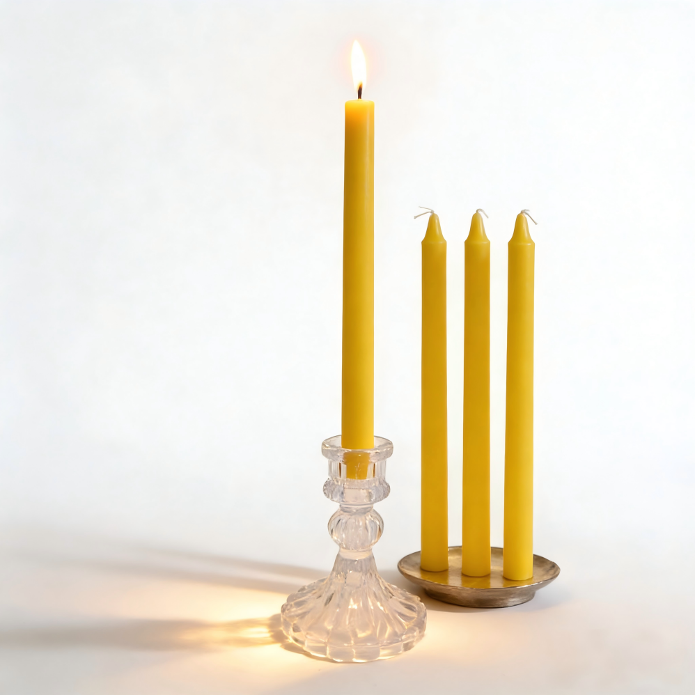 yellow color candle (2)
