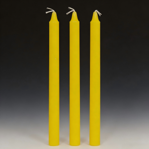yellow color candle (4)