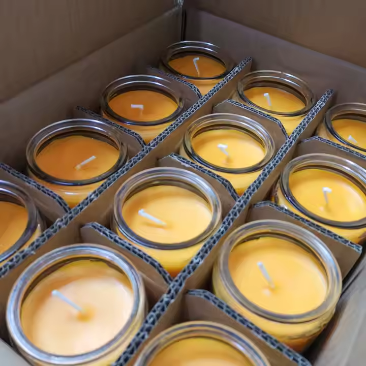 Candle factory supply high quality glass jar candle